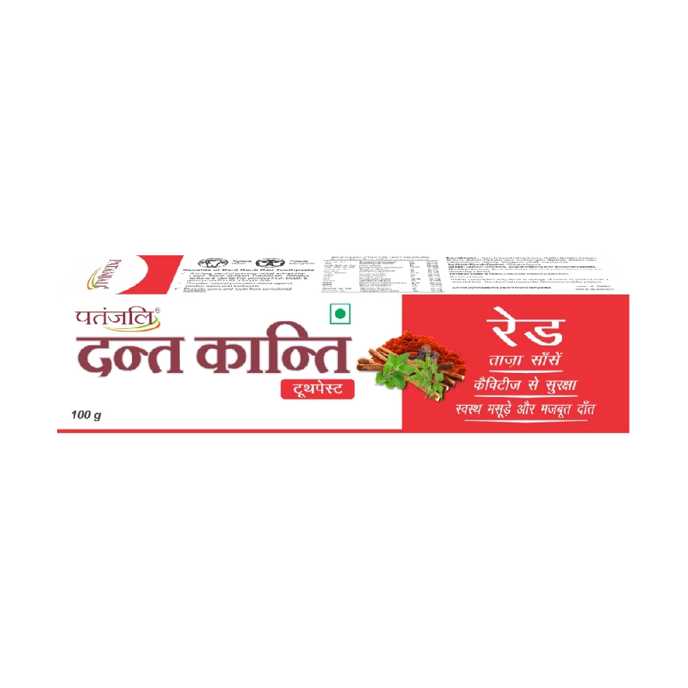 Patanjali Dant Kanti Red Toothpaste, 100 g-1.webp